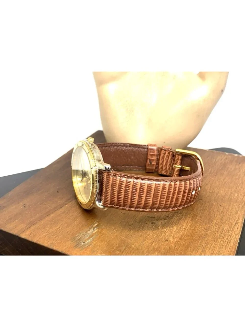 Waltham Men's Watch Vintage Liberty Kennedy USA 1968 Coin Quartz Brown Strap